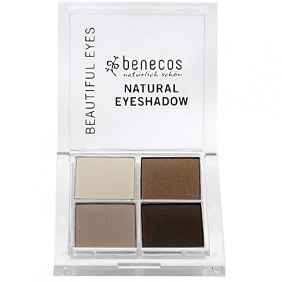 BENECOS  ombre &agrave; paupi&egrave;res Quattro couleur caf&eacute; & cr&egrave;me 9g 1ud 1ud