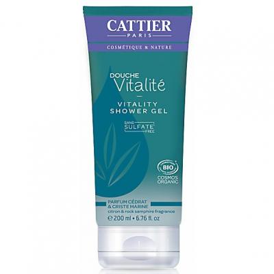 CATTIER  Gel Douche Vitalit&eacute; C&eacute;drat & Criste Marine Bio 200ml