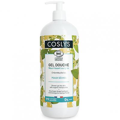 COSLYS  Hygi&egrave;ne Corporelle Gel Douche Peaux S&egrave;ches Ch&egrave;vrefeuille 1 L