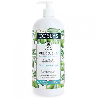 COSLYS  Gel Douche Protecteur Olive Flacon Pompe de 1L