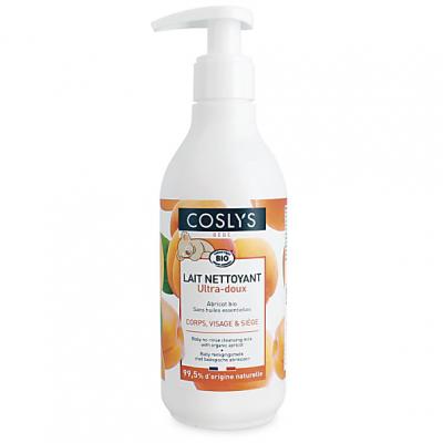 COSLYS  Hygi&egrave;ne et Soin B&eacute;b&eacute; Lait de Toilette &agrave; l'Abricot Bio 250 ml