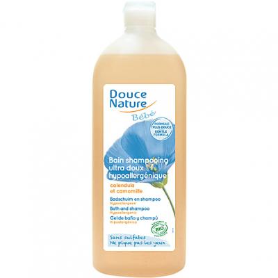DOUCE NATURE Bain Shampoing B&eacute;b&eacute; Alo&eacute; vera du Mexique 