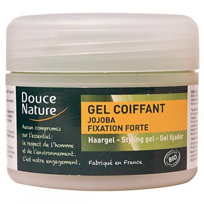 DOUCE NATURE Gel coiffant fixation forte &agrave; l'huile de Jojoba 