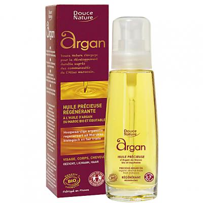 DOUCE NATURE Huile pr&eacute;cieuse d'Argan 1&egrave;re pression non d&eacute;sodoris&eacute;e 