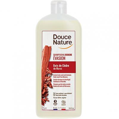 Douce Nature Shampooing Douche Evasion Bois de C&egrave;dre Douce Nature 1L