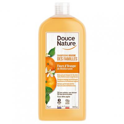 DOUCE NATURE  Shampooing-Gel &agrave; la fleur d'oranger 1L