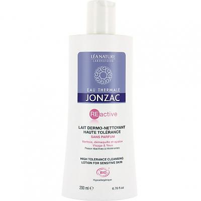 EAU THERMALE JONZAC Jonzac R&eacute;active Lait DermoNettoyant Visage & Yeux 200ml