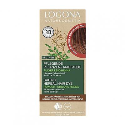 LOGONA  Teinture v&eacute;g&eacute;tale &agrave; base de plantes Rouge Acajou
