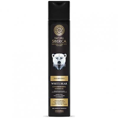NATURA SIBERICA  For Men Only White Bear Gel Douche Rafra&icirc;chissant