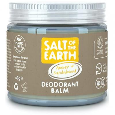 SALT OF THE EARTH Sel de la Terre D&eacute;sodorisant B&aacute;lsamo Ambar santal naturel 60g