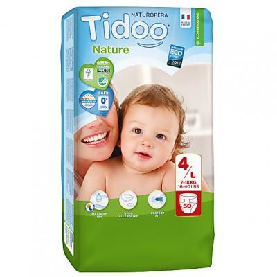  Tidoo Nature Couche &Eacute;cologique Taille 4 Maxi 50 couches