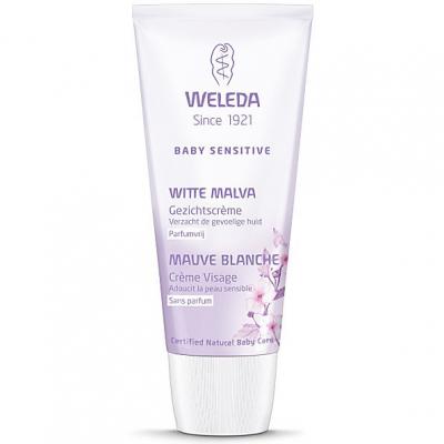 WELEDA  B&eacute;b&eacute; derma Cr&egrave;me Protectrice Visage &agrave; la Mauve Blanche Bio 50mL