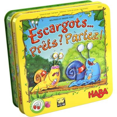 HABA  jeu de plateau Snail race 30-pi&egrave;ces FR 