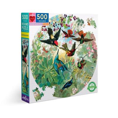 EEBOO Puzzle  Colibris Rond 500 pi&egrave;ces