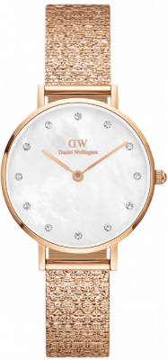 DANIEL WELLINGTON  DW Montre Petite Lumine Pressed Piano 28mm Rose Gold