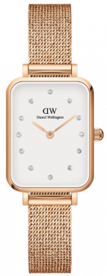 DANIEL WELLINGTON  DW Montre Quadro Lumine Pressed Melrose 20x26mm Rose Gold