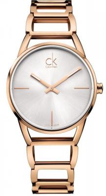 CALVIN KLEIN Montre Femme  Stately K3G23626 Or rose acier