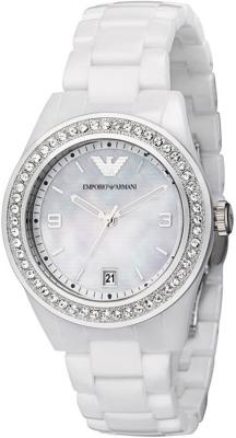 EMPORIO ARMANI Montre  Ceramica Diamants AR1426 