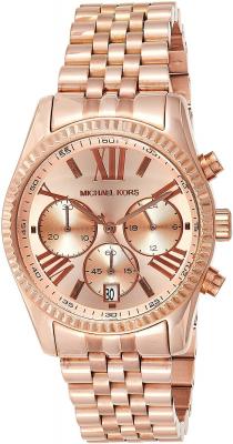 MICHAEL KORS Montre Quartz Chronographe MK5569 -  - Femme - Acier inoxydable cuivr&eacute; - Mouvement Quartz 