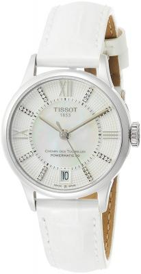 TISSOT  S&eacute;rie Durul Mouvement M&eacute;canique Automatique &Eacute;tanche Incrust&eacute; de Diamants Calendrier Montre D&eacute;contract&eacute;e Montres Femmes T099.207.16.116.00 Regular