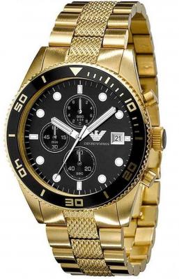 EMPORIO ARMANI Montre Homme  Sport AR5857 Chronom&egrave;tre cadran noir