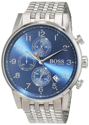HUGO BOSS BOSS Montre Homme 1513498 Automatiques, Chronographe Bleu,