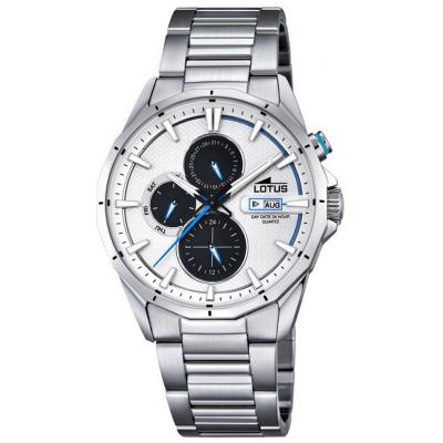 LOTUS  Montre Homme Multifunction Analogique Quartz Acier Inoxydable Argent Ul18319/1
