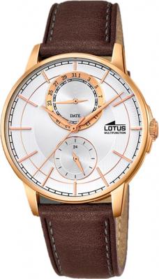 LOTUS  Montre Homme Multifunktion Multifonction Analogique Quartz Cuir Marron Ul18324/1