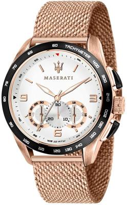 MASERATI  Montre &agrave; affichage analogique 'TRAGUARDO' rose