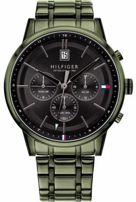 TOMMY HILFIGER Montre Homme  Kyle 1791634 en m&eacute;tal vert