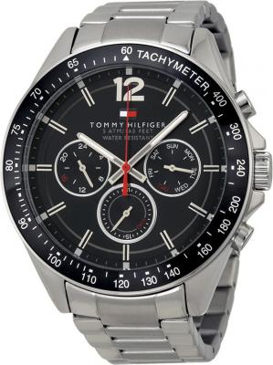 TOMMY HILFIGER Montre homme sophisticated 1791104 bracelet couleur argent&eacute;e en acier