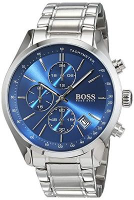 HUGO BOSS Montre  Grand Prix Chronom&egrave;tre 1513478 Cadran bleu
