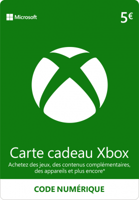 MICROSOFT DIGITAL Carte Cadeau Xbox 5 Euros Xbox One &middot; Xbox Series 