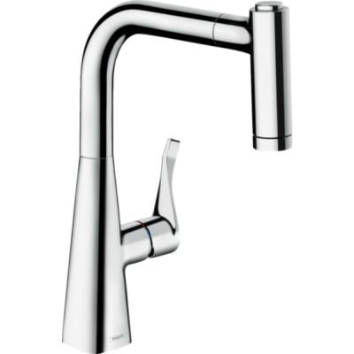 HANSGROHE Cuisine metris m71 220 douchette extractible 2 jets sbox, chrom&eacute;