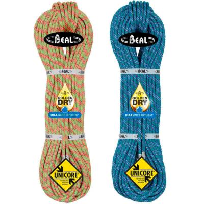 BEAL  - Iceline 8.1mm Golden Dry - Corde Anis / Emeraude - 2 x 50 m