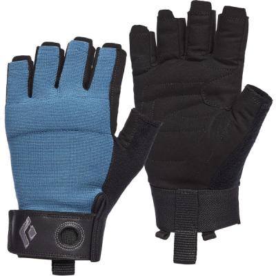 BLACK DIAMOND  - Crag Half-Finger Gloves - Gants taille XL, noir/bleu