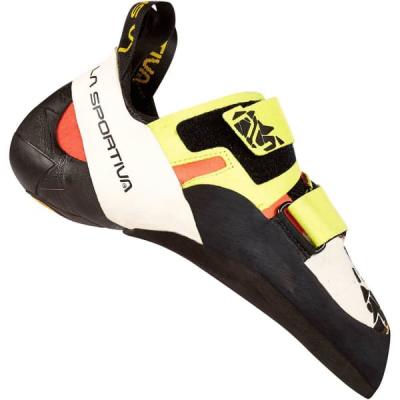 LA SPORTIVA  - Otaki - Chaussons escalade femme Sulphur / Coral - 39.5