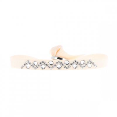 CLEOR Bracelet Tissu Rose Cristaux Swarovski A33409