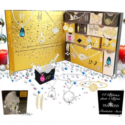 SO CHARM BIJOUX Calendrier de l'avent So Charm - 12 bijoux dont un bijou orn&eacute; d'un v&eacute;ritable DIAMANT
