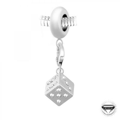 SO CHARM BIJOUX Charm perle D&eacute; orn&eacute; de cristaux Swarovski par SC Crystal Paris&reg;