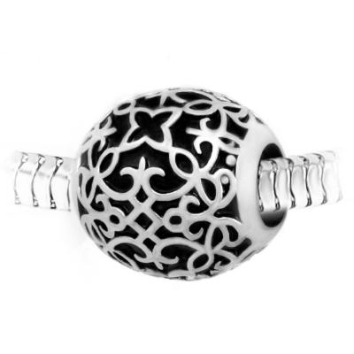 SO CHARM BIJOUX Charm perle ornemental acier par SC Crystal BEA0061