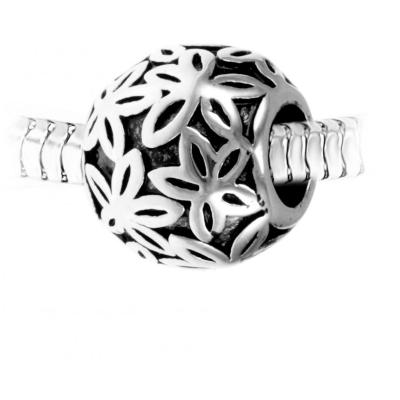 SO CHARM BIJOUX Charm perle coeur acier par SC Crystal BEA0186