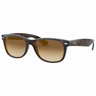 Ray - Ban Unisex RB2132 NEW WAYFARER 710/51 Lunettes de soleil Inject&eacute; Tortue Carr&eacute; Normale Ombr&eacute;