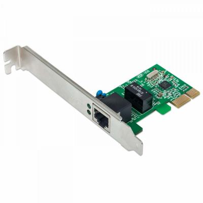 INTELLINET  Gigabit PCI Express Network Card, 10/100/1000 Mbps PCI Express RJ45 Ethernet Card - Adaptateur r&eacute;seau - PCI Express x1 - Gigabit Ethernet 