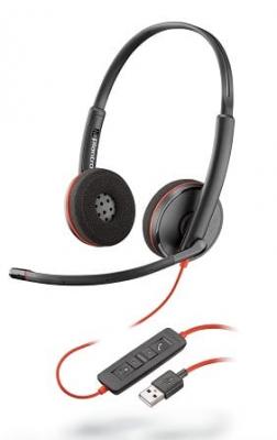 POLY Plantronics Blackwire 3200 Mono Filaire UC casque St&eacute;r&eacute;o USB Noir 