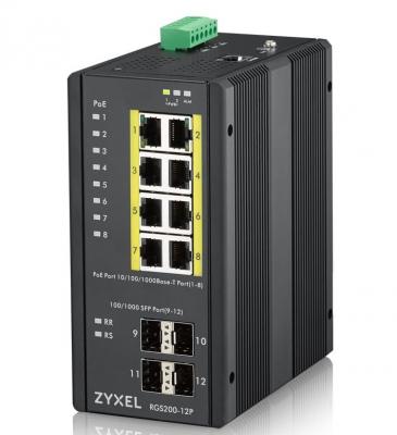 ZYXEL  RGS200-12P - commutateur - 12 ports - G&eacute;r&eacute; - Montable sur rack