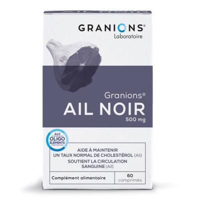 GRANIONS  Ail Noir 500 mg 60 Comprim&eacute;s - Bo&icirc;te 60 Comprim&eacute;s