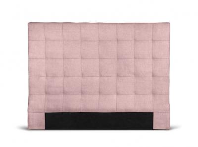 LOUNGITUDE T&ecirc;te de lit capitonn&eacute;e en tissu MEGAN - Rose, Largeur - 160 cm - Rose