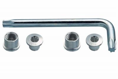 FSA Boulonnerie argent VTT  pour triple plateau de p&eacute;dalier (x12)