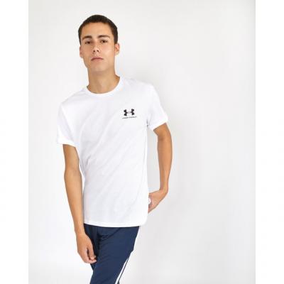 UNDER ARMOUR Tee Shirt Manches Courtes  Ua M Sportstyle Lc Ss Blanc